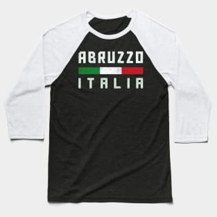 Abruzzo Italia / Italy Typography Design Baseball T-Shirt